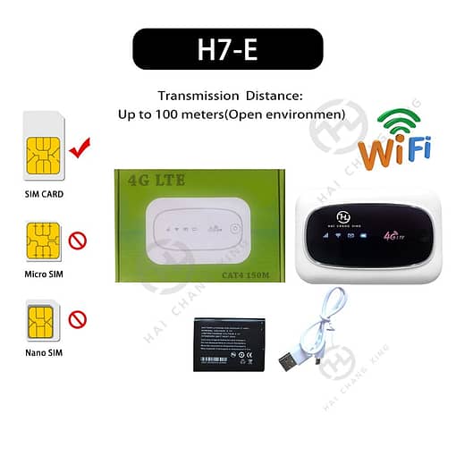 HCX H7-E Unlocked 4G LTE Router WIFI MODEM Mobile 300M Globally America, Europe, Southeast Asia, Australia, Asia, Middle East